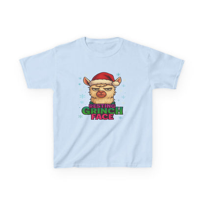 Grumpy Llama Christmas Tee - Resting Grinch Face