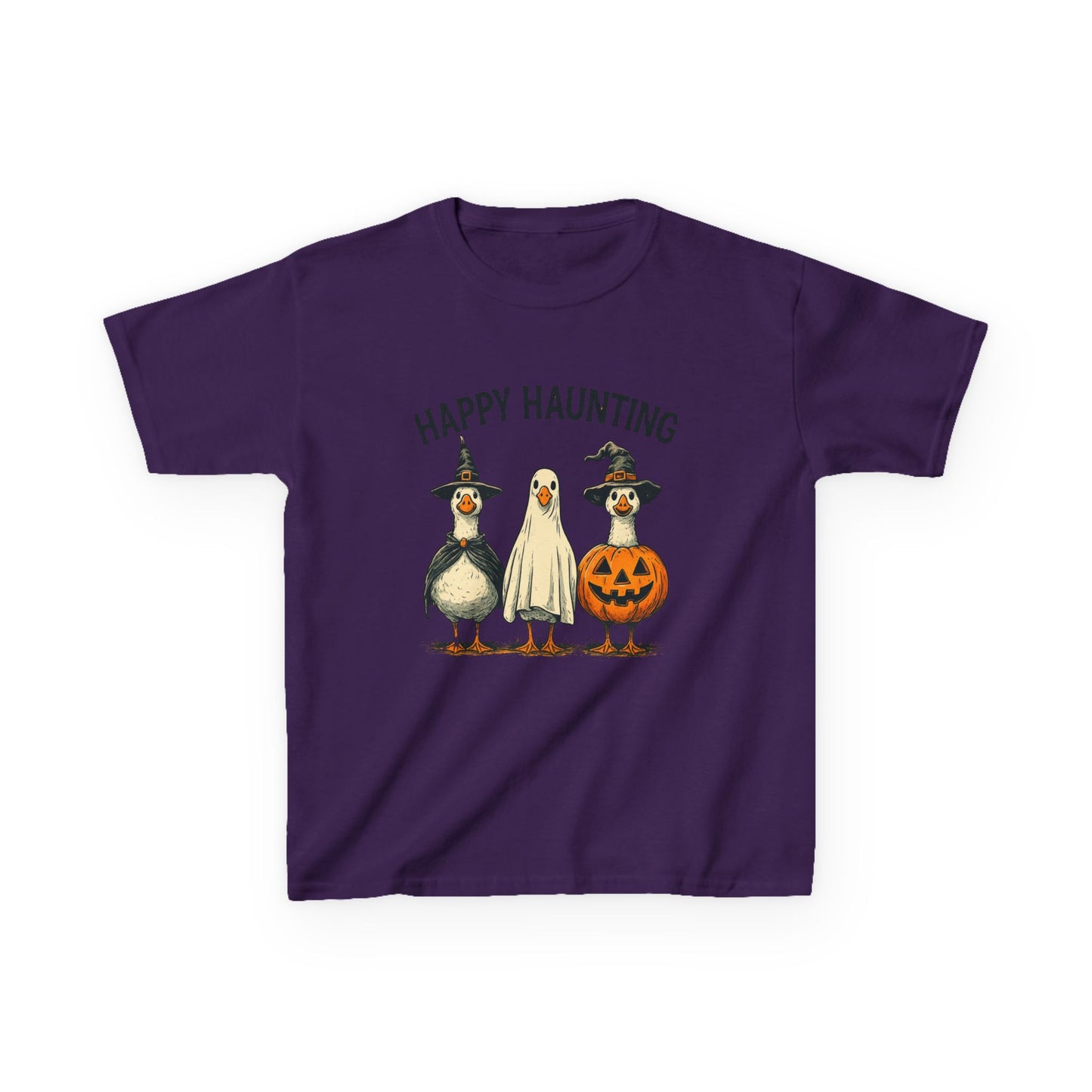 Happy Haunting Goose Halloween Kids Tee