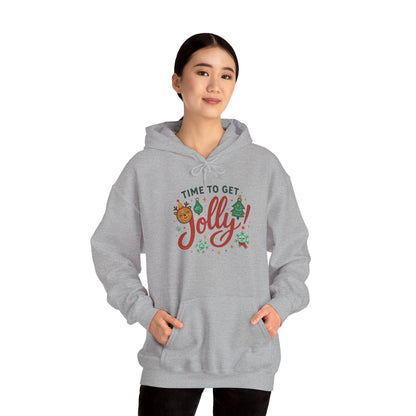 Holiday 'Time to Get Jolly' Hoodie — Christmas Sweatshirt