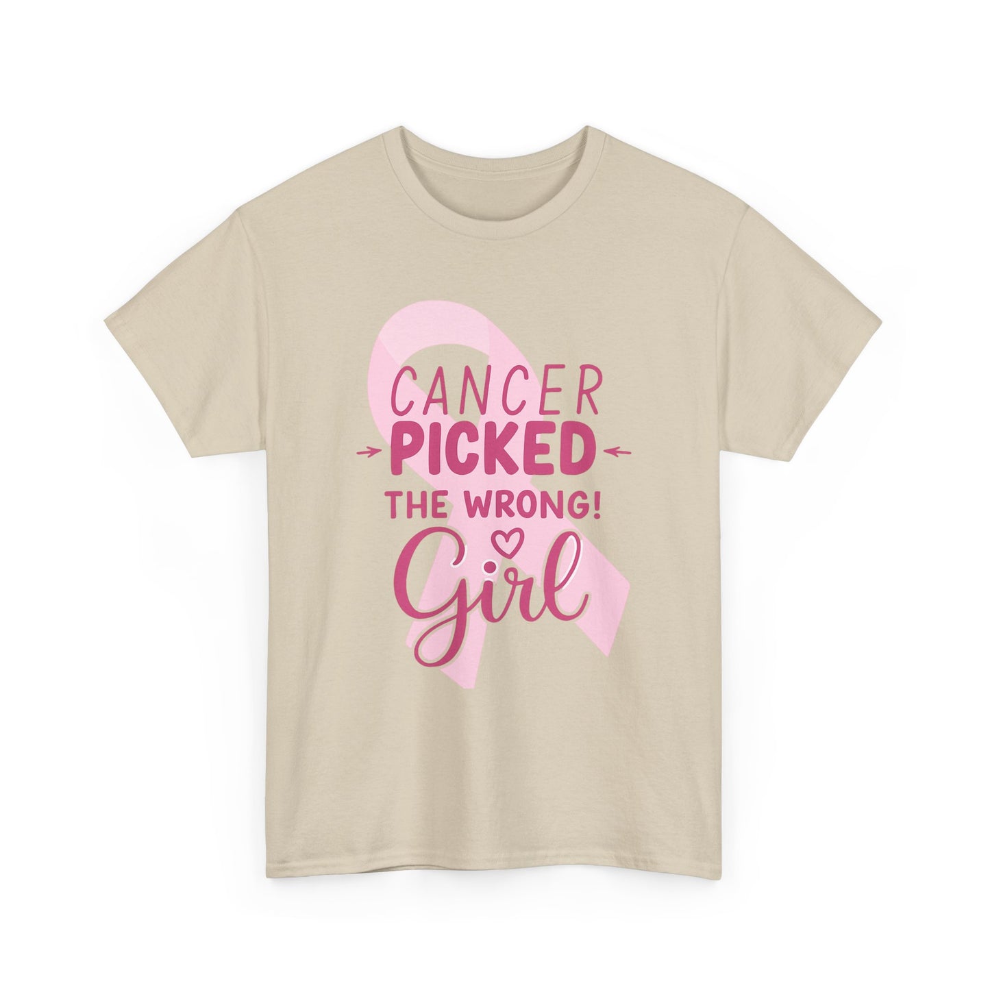 Cancer: The Wrong Picked Girl - Pink Ribbon Tee
