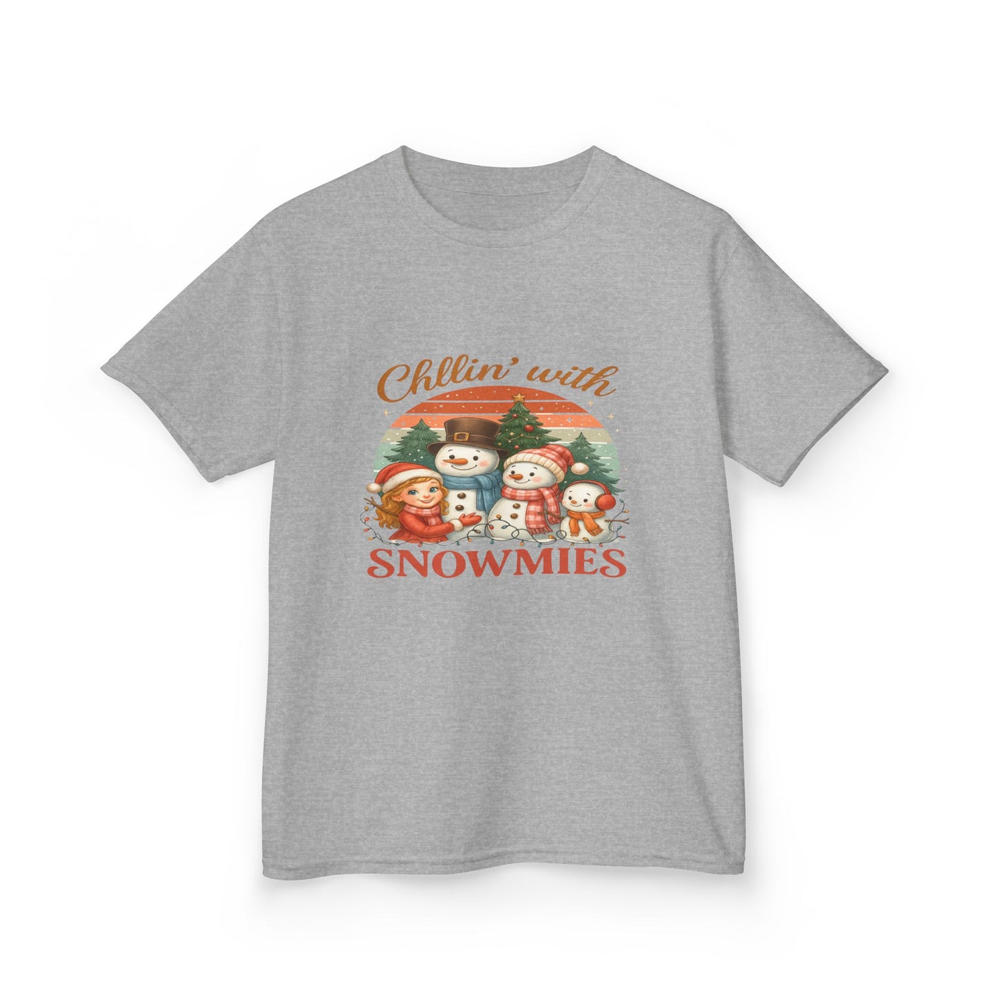 Chillin' with Snowmies Kids Christmas Tee