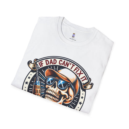 Cool Dad Skull T-Shirt | Funny Gift for Dads | Perfect for Birthdays, Father's Day, Casual Wear, Family Gatherings, Halloween