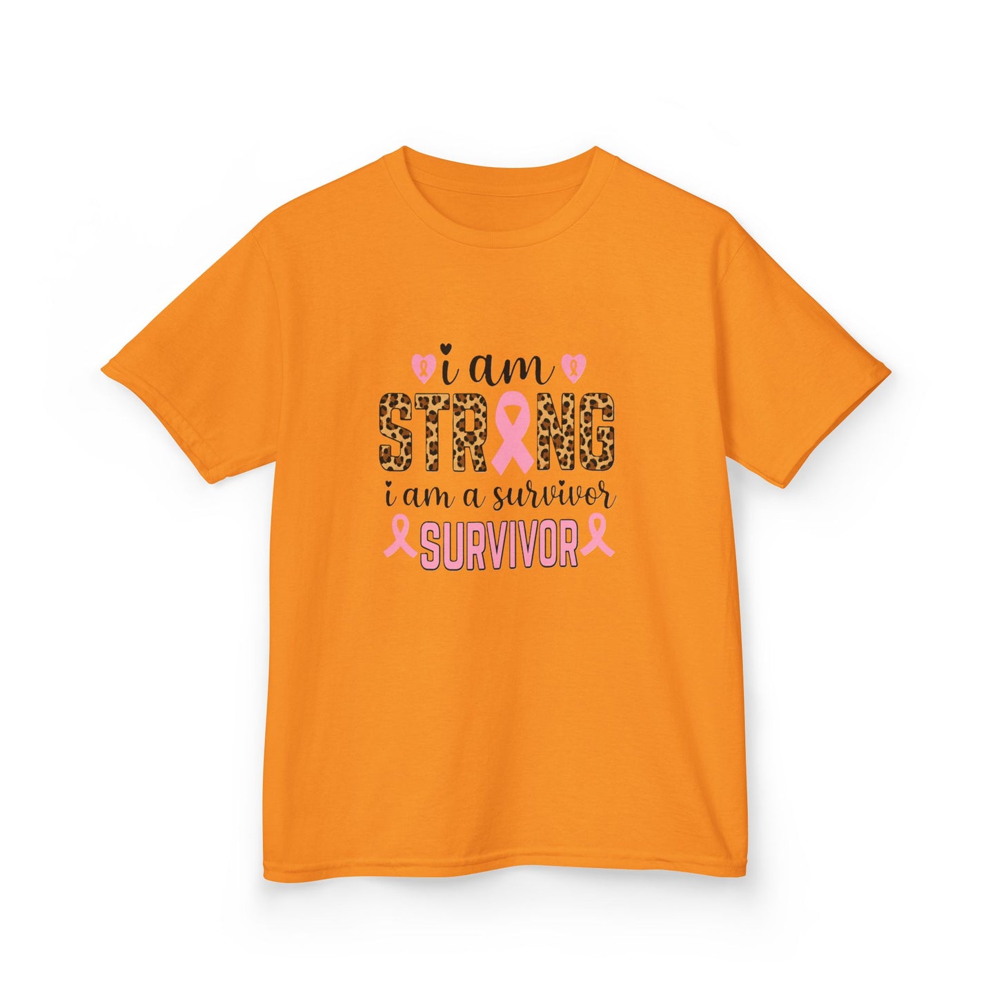 Breast Cancer Awareness Dinosaur Tee - I Am Strong Survivor