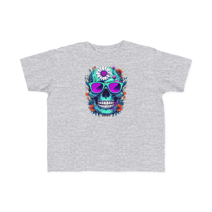 Colorful Skull Toddler Tee – Fun Kids T‑Shirt for Summer, Halloween & Vacation