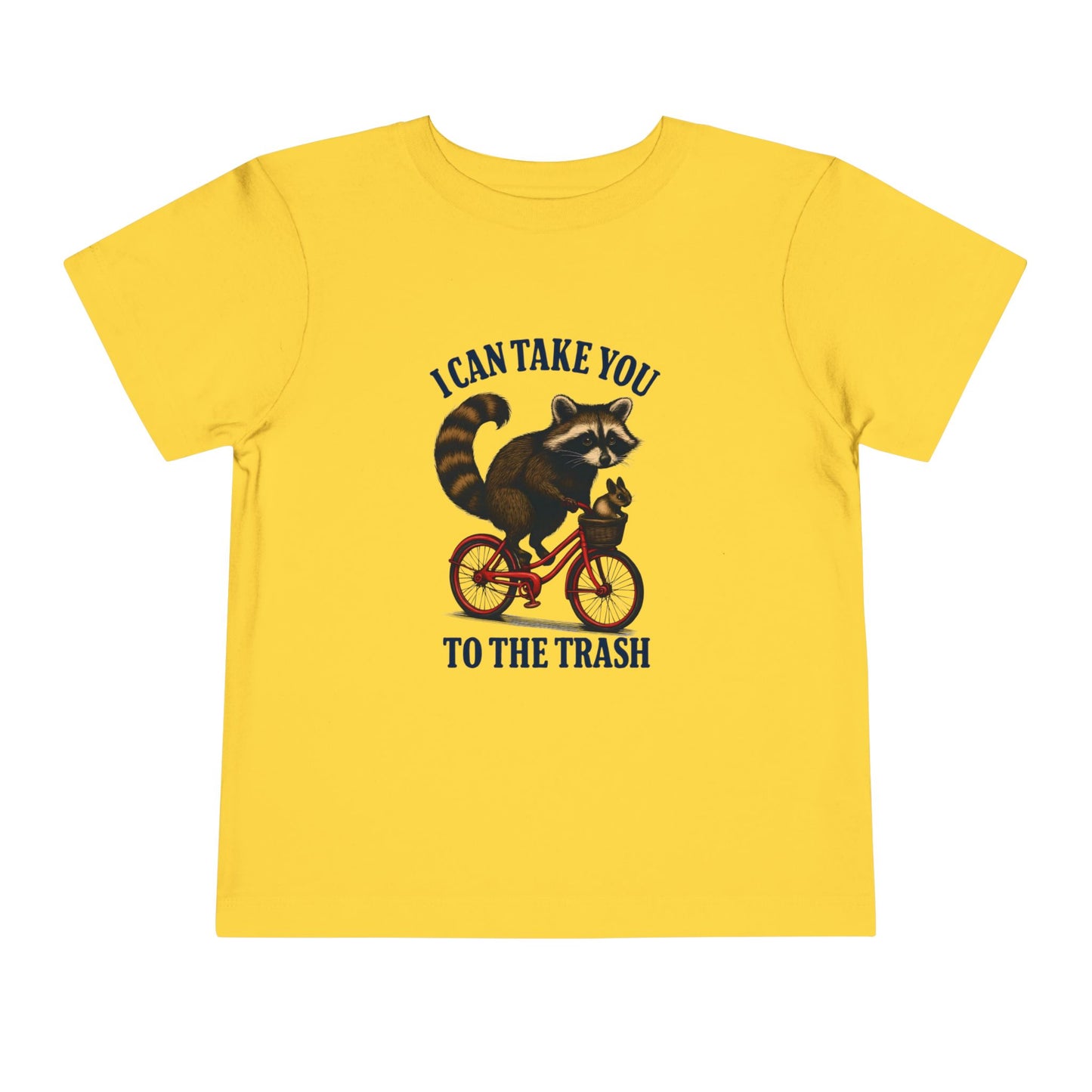 Raccoon Bike Ride Toddler Christmas Tee