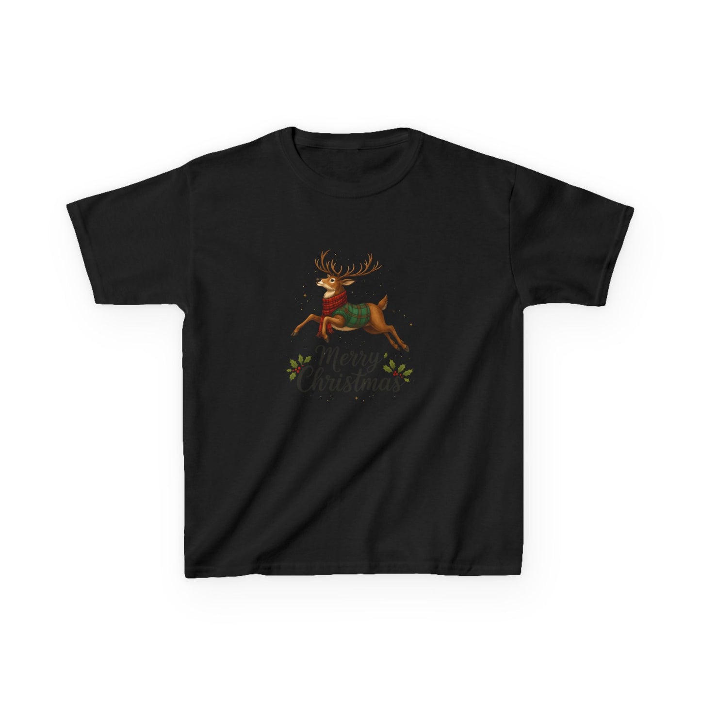 Reindeer Merry Christmas Kids Tee - Holiday Fun!