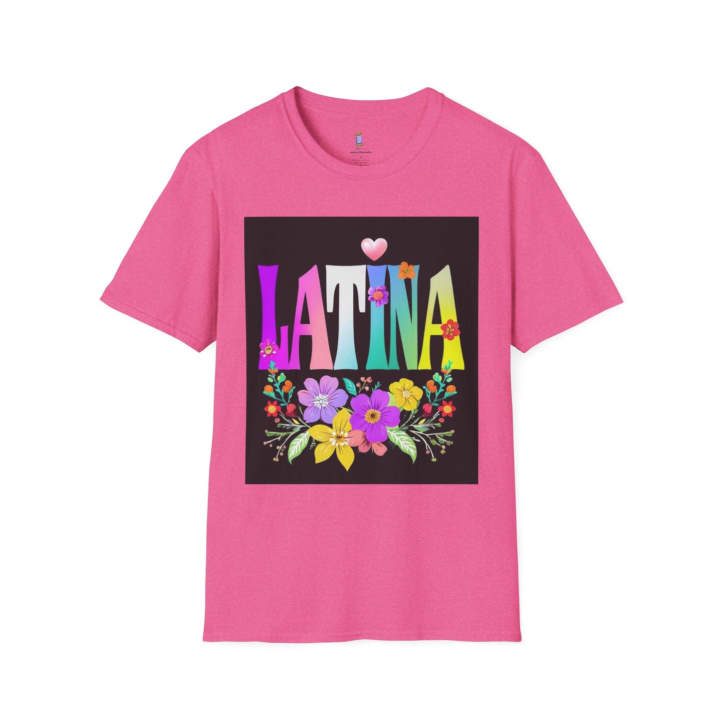 Colorful Latina Floral T-Shirt, Unisex Tee, Pride Shirt, Floral Graphic Tee, Gift for Her, Summer Style, Celebration Shirt