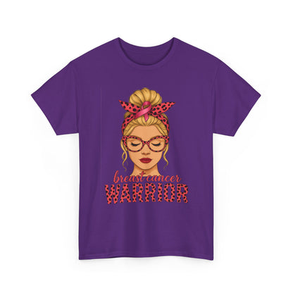 Camiseta de guerrera contra el cáncer de mama - Apoyo del lazo rosa