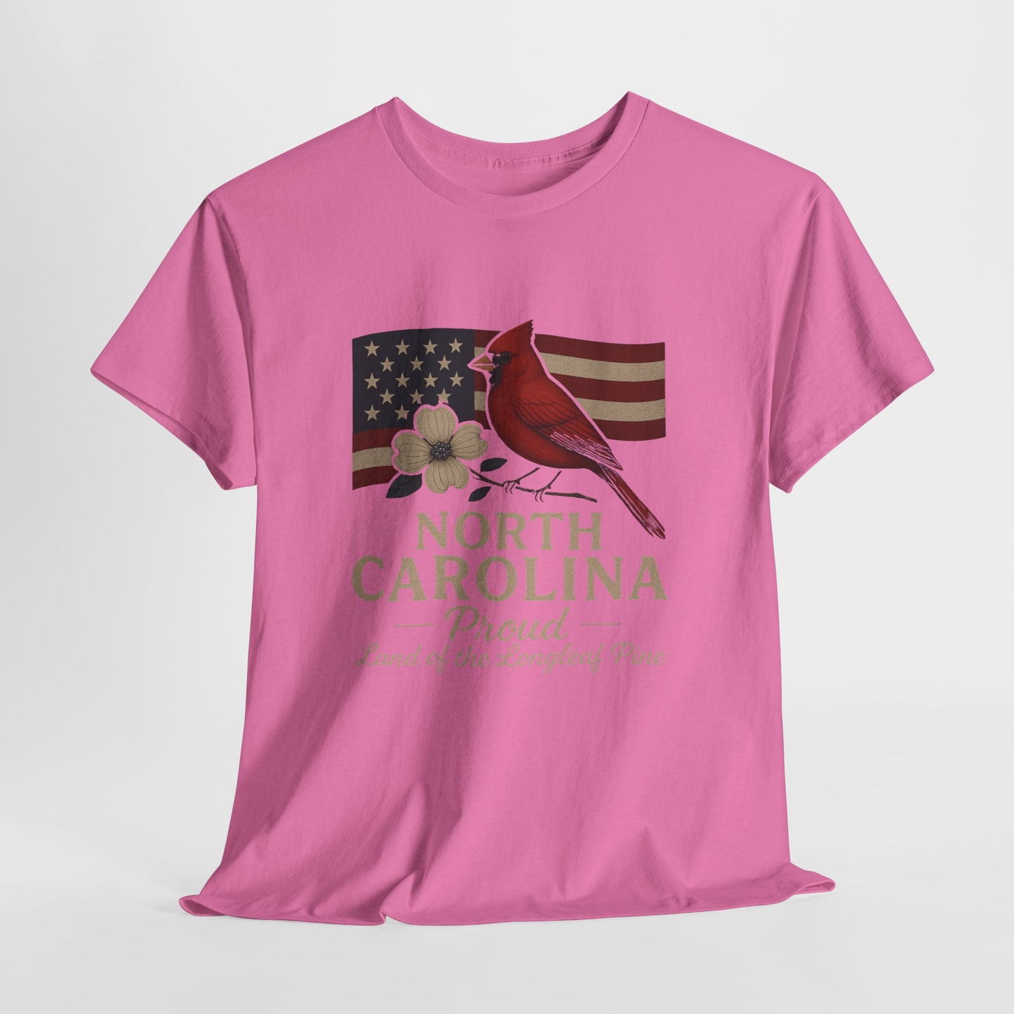 NC Pride: Cardinal, Dogwood & State Flag Tee