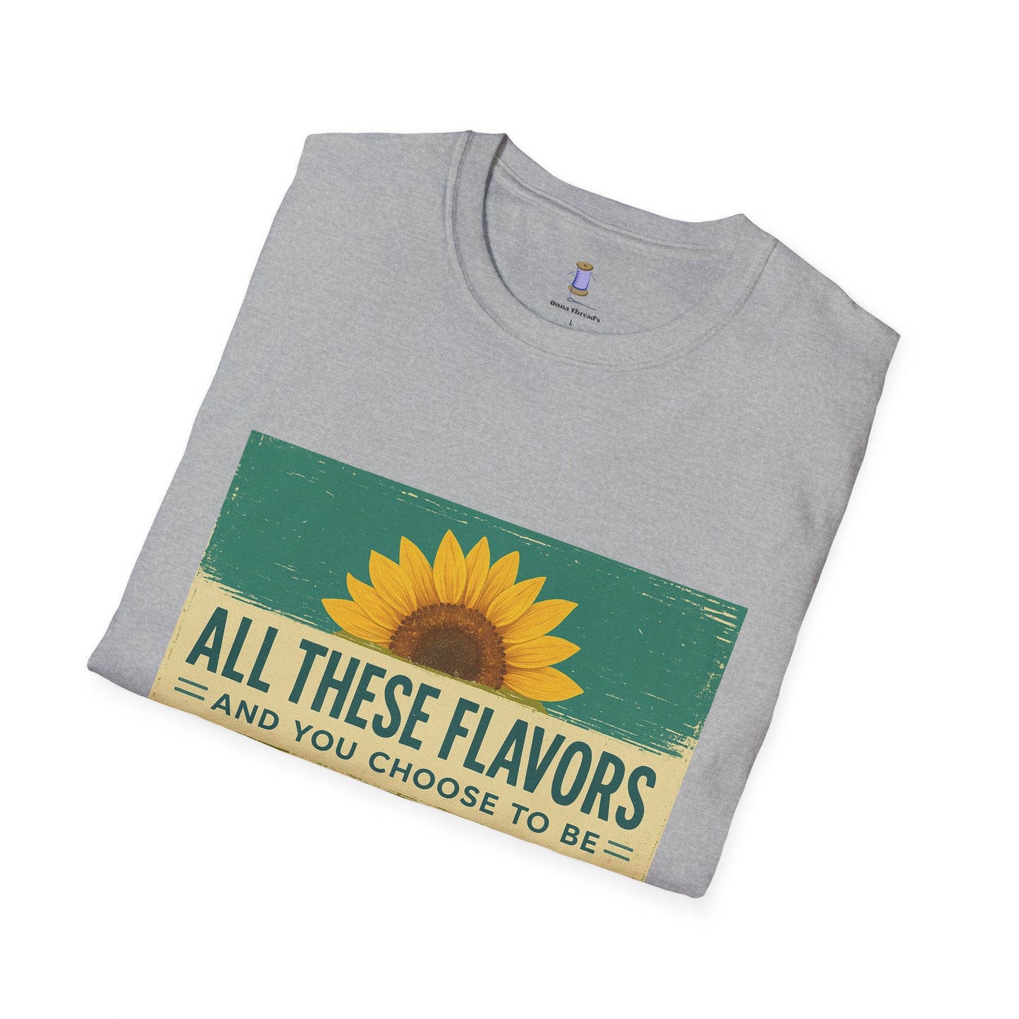 Sunflower Salty T-Shirt: Unisex Softstyle Tee for Sunshine Lovers, Casual Wear, Birthday Gift, Summer Vibes, Relaxed Style