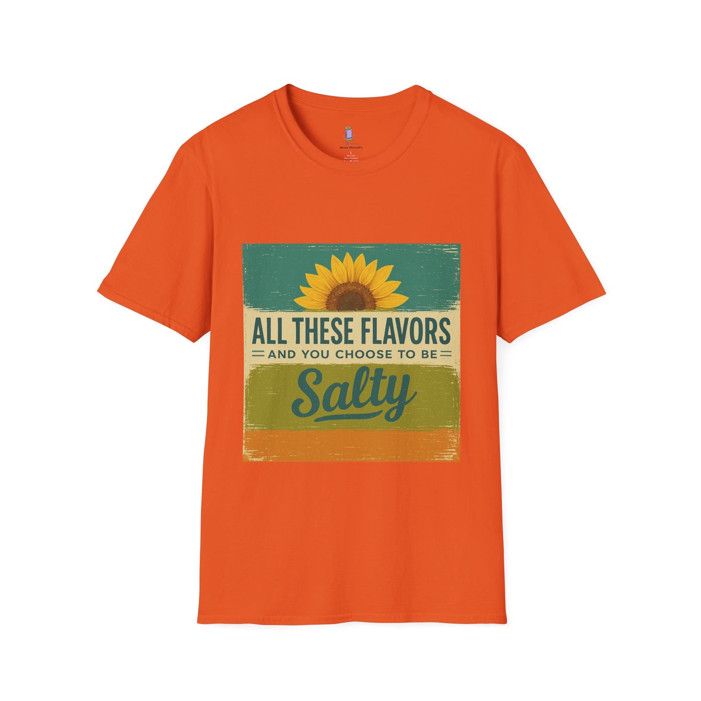 Sunflower Salty T-Shirt: Unisex Softstyle Tee for Sunshine Lovers, Casual Wear, Birthday Gift, Summer Vibes, Relaxed Style