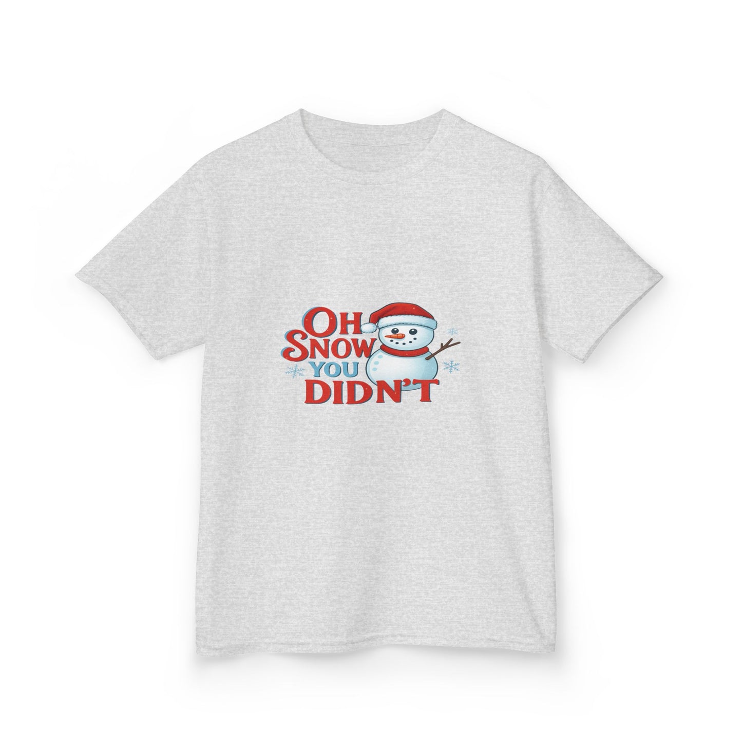 Oh Snow You Didn't! Snowman Dino Christmas Tee