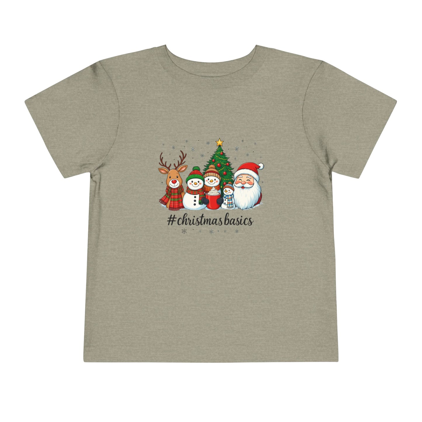 Christmas Basics Toddler Tee - Festive Holiday Fun