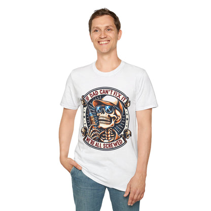 Camiseta de calavera para papá | Regalo divertido para papás | Ideal para cumpleaños, Día del Padre, ropa informal, reuniones familiares y Halloween