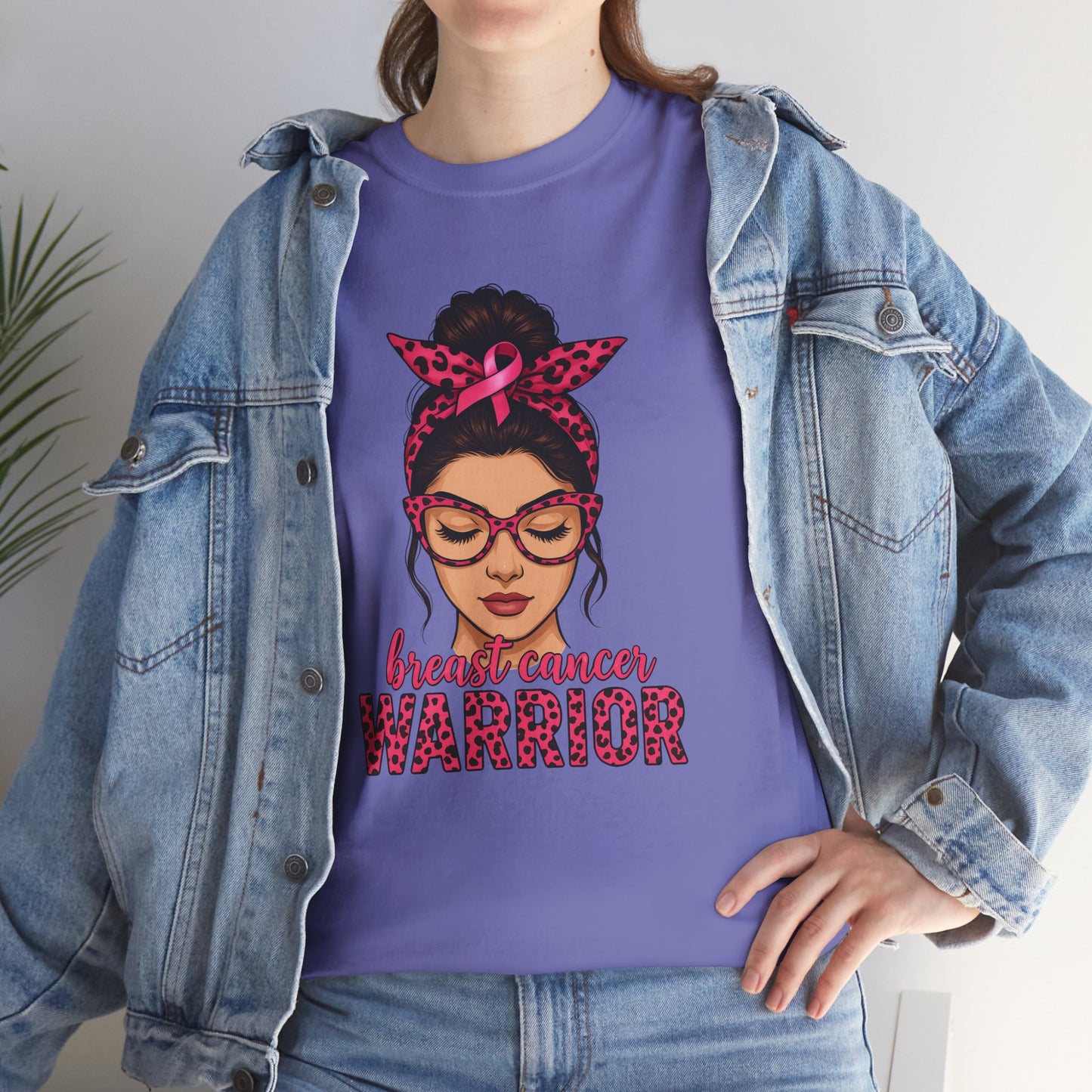 Breast Cancer Warrior Tee, Inspirational T-Shirt for Survivors, Supportive Gift for Cancer Awareness Events, Unisex Cotton Top, [...]