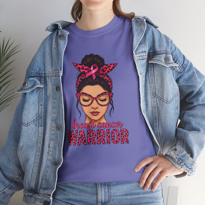 Breast Cancer Warrior Tee, Inspirational T-Shirt for Survivors, Supportive Gift for Cancer Awareness Events, Unisex Cotton Top, [...]
