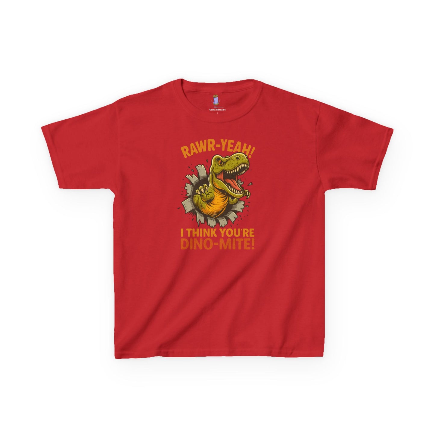 Dino-Mite Kids Tee - Fun Dinosaur T-Shirt for Boys and Girls, Perfect for Birthdays, Everyday Play, Dinosaur Lovers, Casual Wear