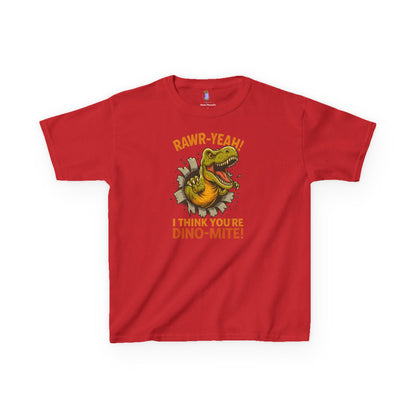Dino-Mite Kids Tee - Fun Dinosaur T-Shirt for Boys and Girls, Perfect for Birthdays, Everyday Play, Dinosaur Lovers, Casual Wear