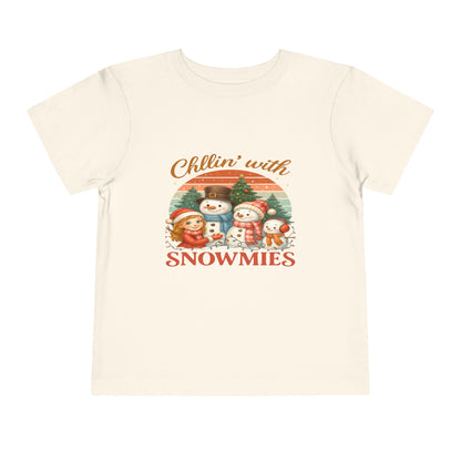 Chillin' With Snowmies Toddler Christmas Tee