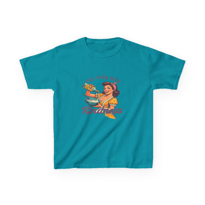 Radioactive Kindness: Funny Xmas Dinosaur Tee for Kids