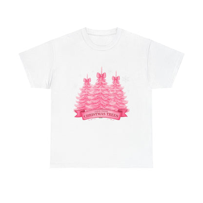 Farm Fresh Pink Christmas Tree Tee