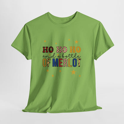 HO HO HO & Merlot Christmas Tee