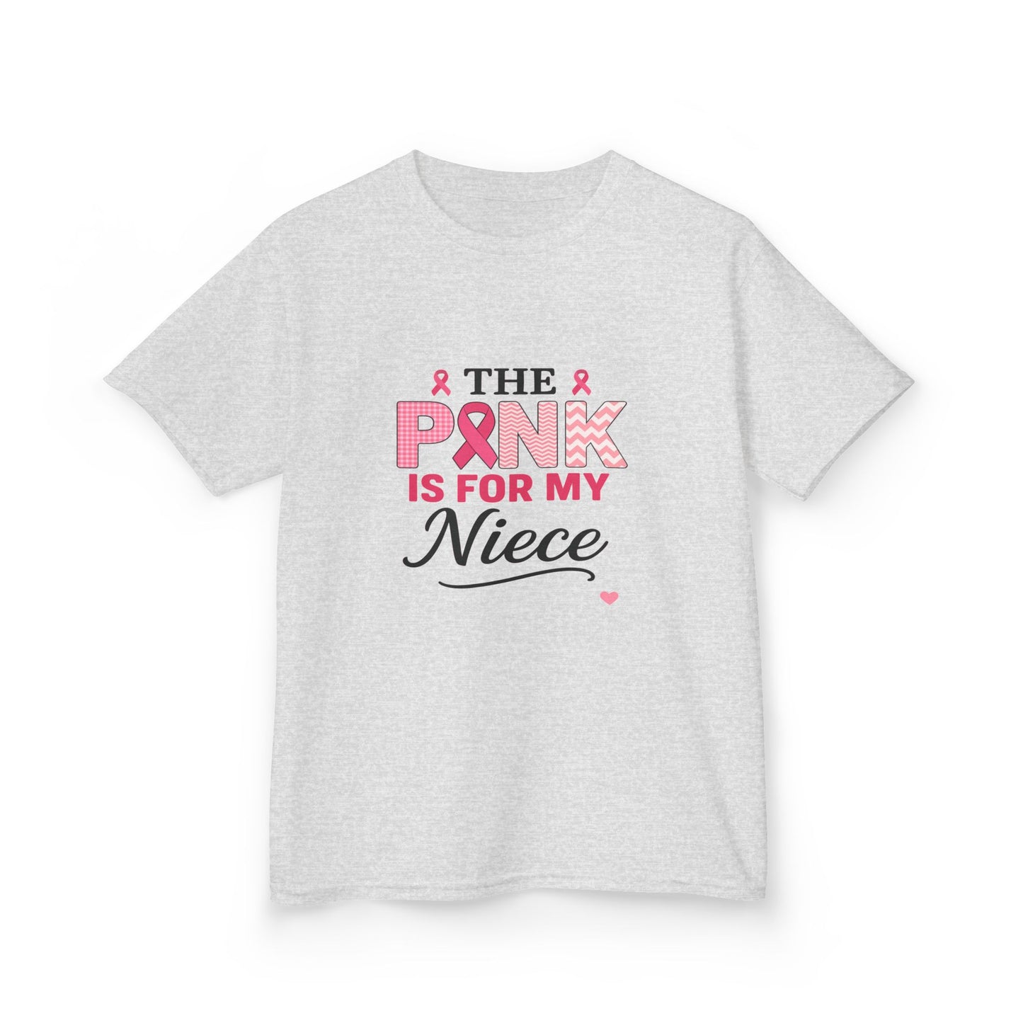 Pink Ribbon Niece Christmas Dino Tee