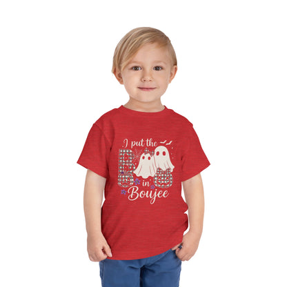 Boujee Halloween Toddler Tee: I Put the B in Boujee