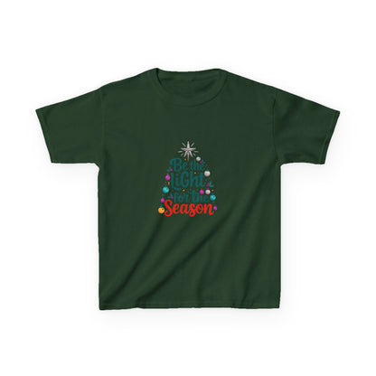 Be the LIGHT Christmas Tree Dino Kids Tee