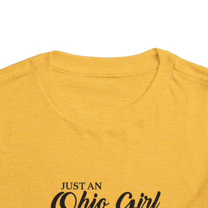 Toddler Tee Ohio Girl in North Carolina World Design Shirt