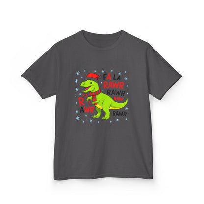 Holiday Dinosaur Kids Tee, Christmas Shirt, Fun Dinosaur T-Shirt, Kids Party Outfit, Cute Graphic Tee, Gift for Kids