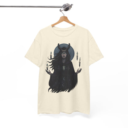 Moonlit Sorceress – Enchanted Candlelight Tee