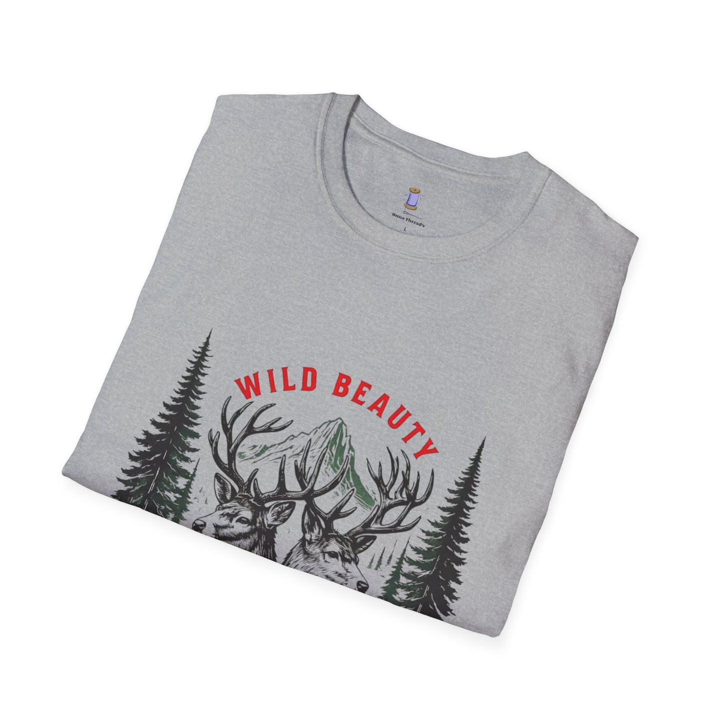 Wild Beauty Deer T-Shirt, Nature Lover Tee, Wildlife Gift, Unisex Tee, Rustic Home Décor