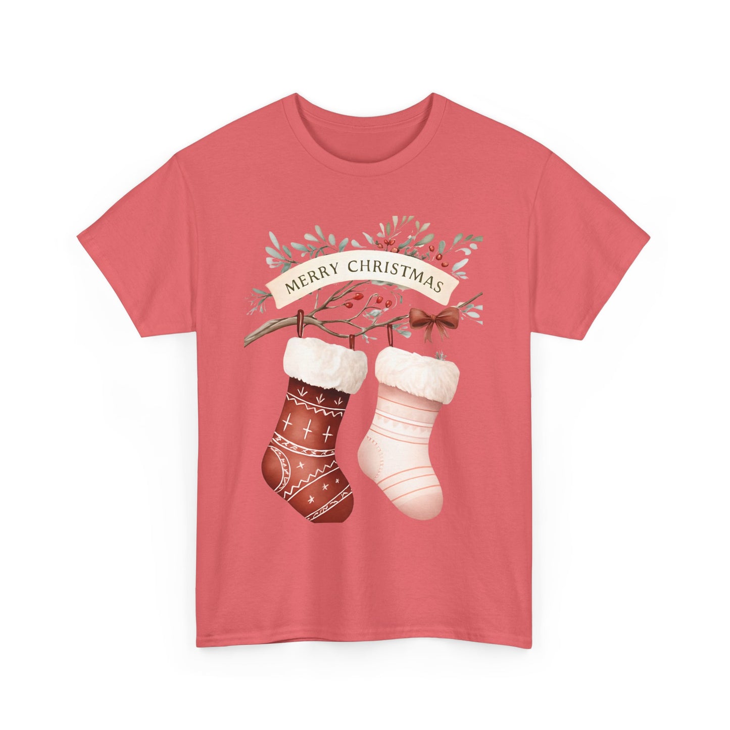 Watercolor Christmas Stocking Tee - Hope & Love