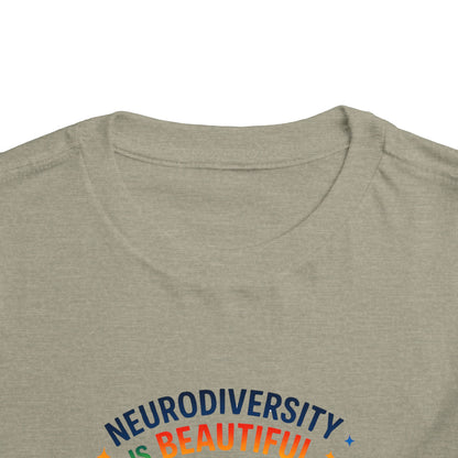 Toddler Tee Neurodiversity Is Beautiful Butterfly Design