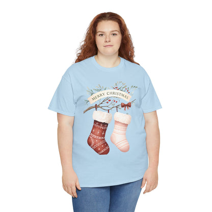 Watercolor Christmas Stocking Tee - Hope & Love