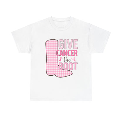 Give Cancer the Boot - Breast Cancer Awareness Tee