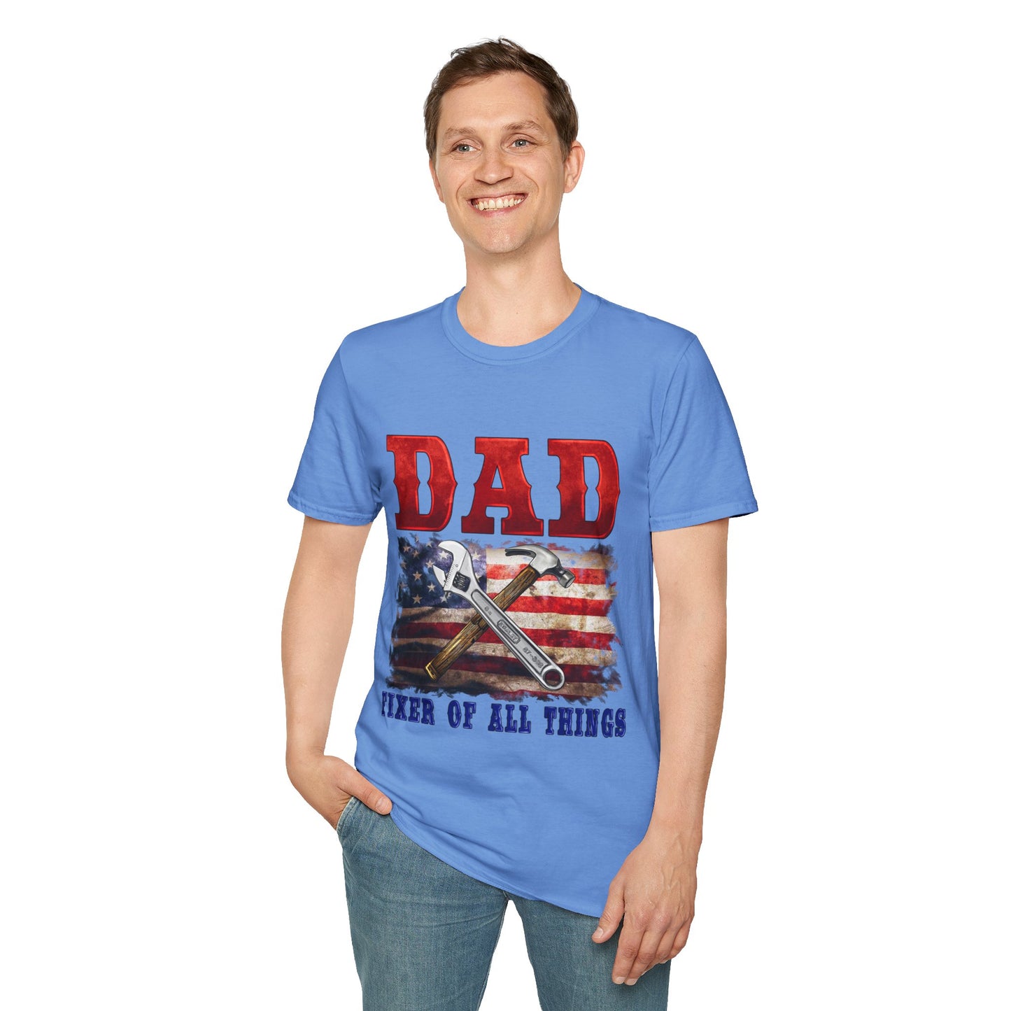 Camiseta de Papá Patriótico | Regalos para Todo | Día del Padre, Día de la Independencia, Regalo de Cumpleaños, Ropa Casual, Ropa para Papá