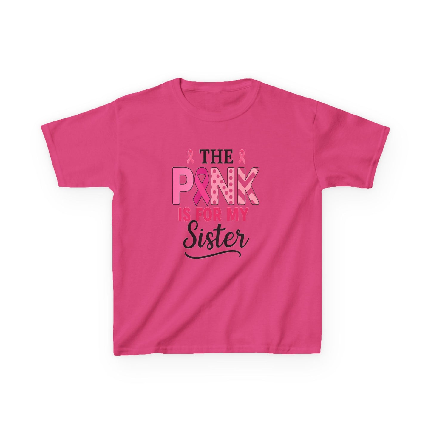 Pink Ribbon Sister Tee: Breast Cancer Awareness Gift