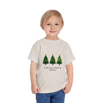 Watercolor Christmas Trees Toddler Tee