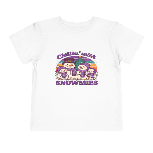 Chillin' with Snowmies Toddler Christmas Tee