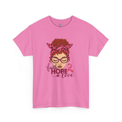 Empowering Cancer Awareness Tee, Hope Love Pink Ribbon Shirt, Inspirational Unisex Tee, Gifts for Breast Cancer Awareness, Supportive [...]
