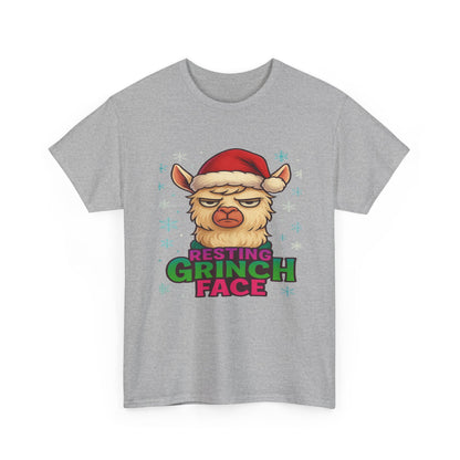 Grumpy Llama Face Christmas Tee