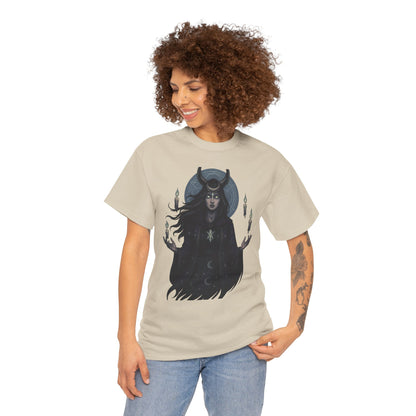 Moonlit Sorceress – Enchanted Candlelight Tee