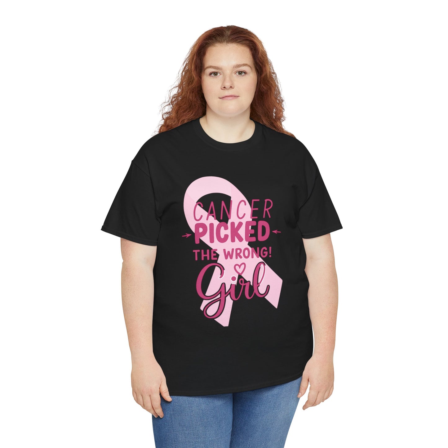 Cancer: The Wrong Picked Girl - Pink Ribbon Tee
