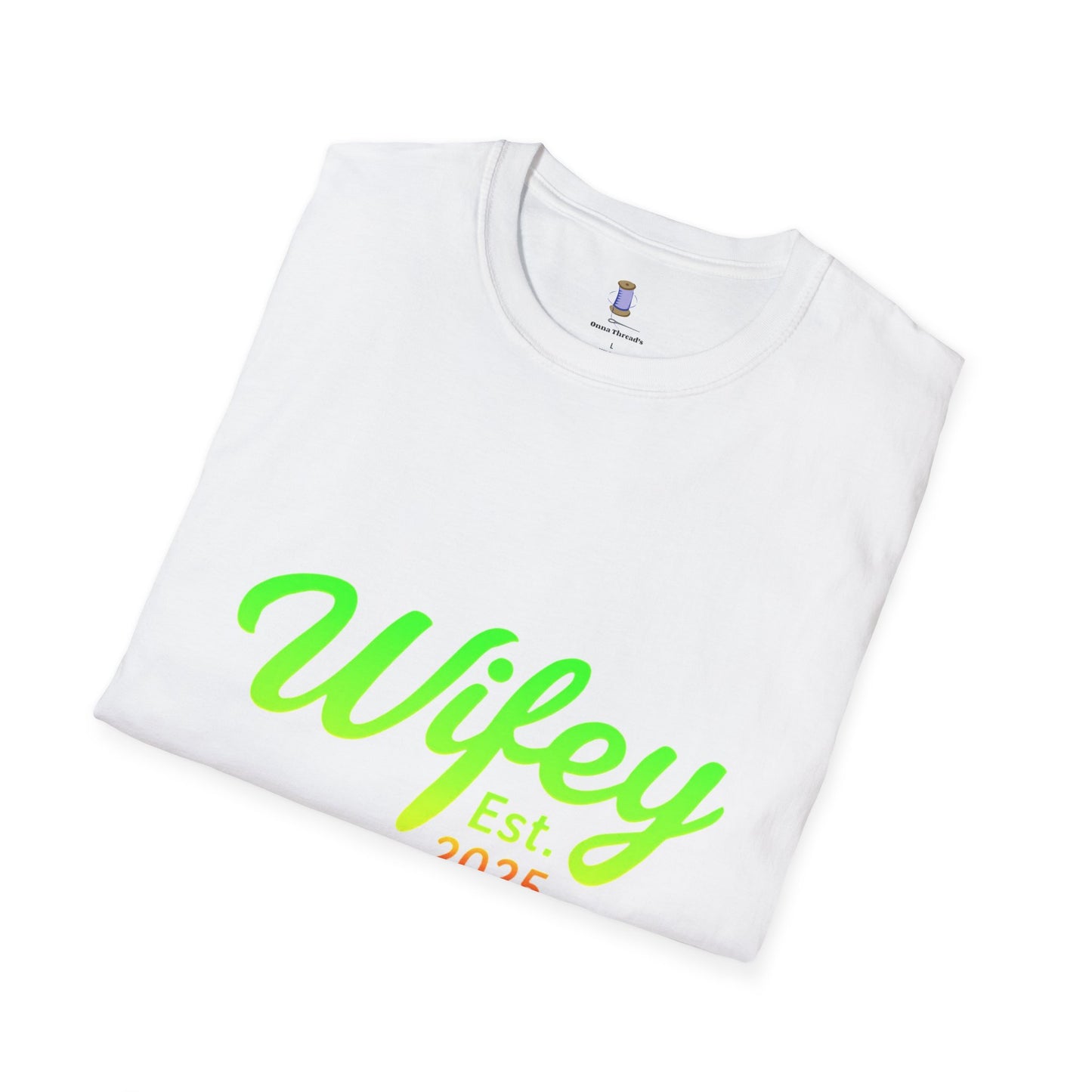Wifey Est. 2025 T-Shirt, Bridal Shower Gift, Newlywed Apparel, Wedding Favor, Engagement Celebration Tee, Cute Couple Top