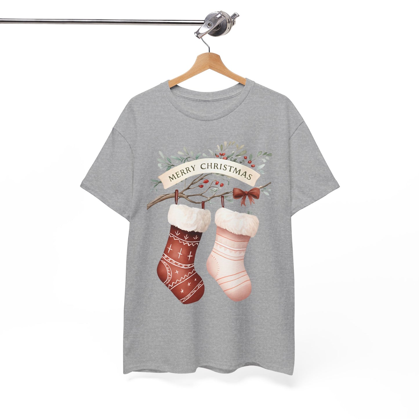 Watercolor Christmas Stocking Tee - Hope & Love
