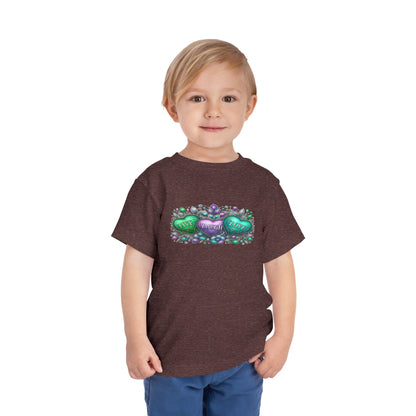 Toddler Tee Live Laugh Love Floral Design