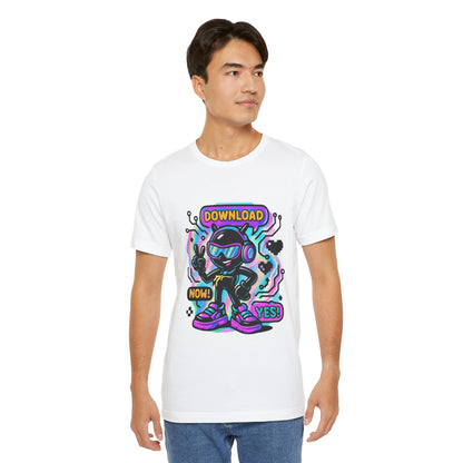 Download Now! Retro Gamer Alien T-Shirt — Neon Vaporwave Gaming Tee