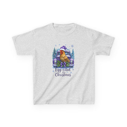 Egg-cited Christmas Rooster Kids Tee
